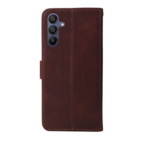 Samsung Galaxy A17 A26 A16 5G Etui med Lædertekstur Brun