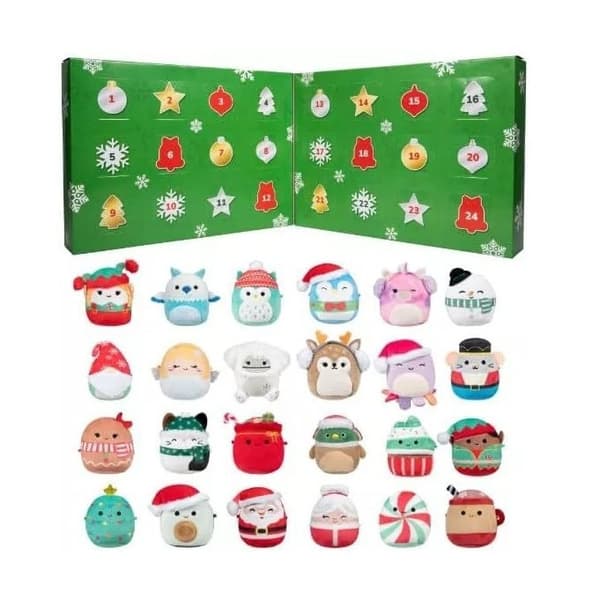 Micromallows Squishmallows 24-dagars julkalender med husdjur blå blue