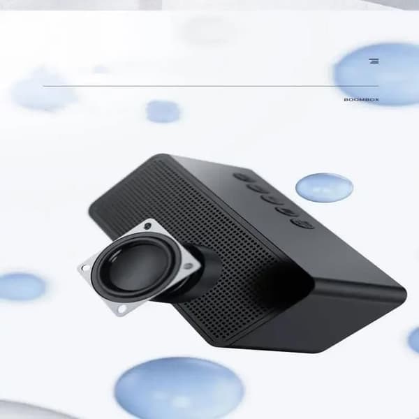 Bluetooth-högtalarklockor, FM-radio, digital smart LED-väckarklocka, elektroniska skrivbordsklockor, trendig, svart
