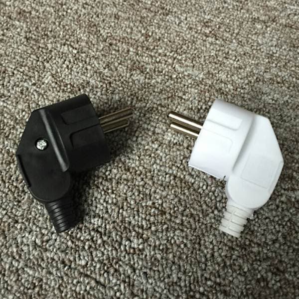Eu AC-strømkabel 16A 250V Tilslutningskabel Elektrisk Sort One Size Black
