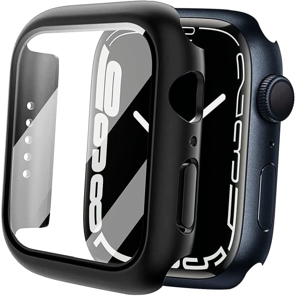 Etui med skjermbeskytter for Apple Watch 7 / 8 (45 mm) Svart