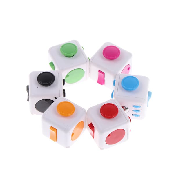 Stressball leketøy terninger for voksne barn Stresskuber Gave F