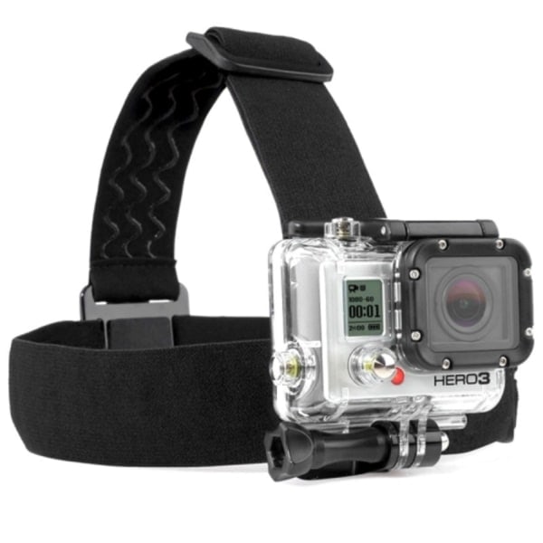 Elastic Head Mount for GoPro - All Models Black