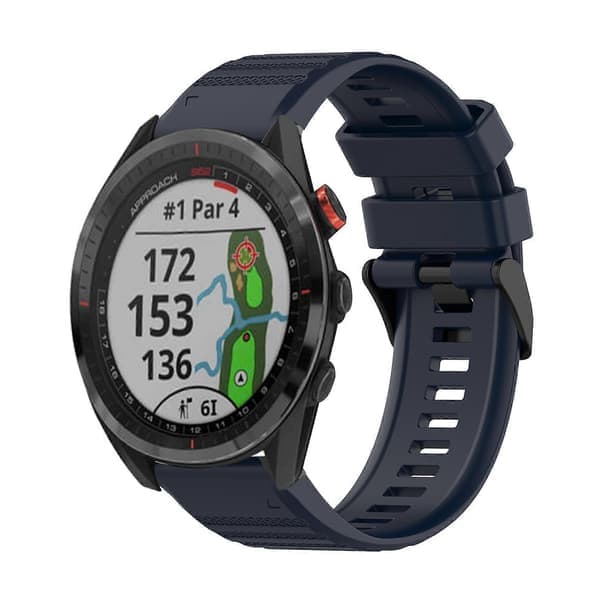 Silikone armbånd til Garmin Approach S62-lingling} Marineblå Navy Blue