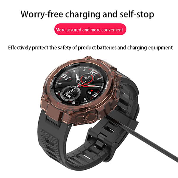 Smart Watch USB-ladekabel til Amazfit T-Rex GTR 42mm 47mm Sort one size