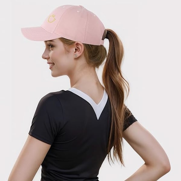 Baseballkeps för tonårspojkar - Broderade basebollkepsar Klassisk remkeps Justerbar sommar solkeps Tonåringar Pink