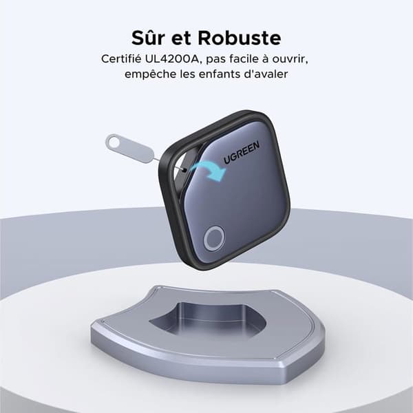 GPS-lokalisator - Finetrack Smart Finder Bluetooth iOS, 2 års batteritid, kompatibel med Hitta, för resväskor/nycklar/väskor