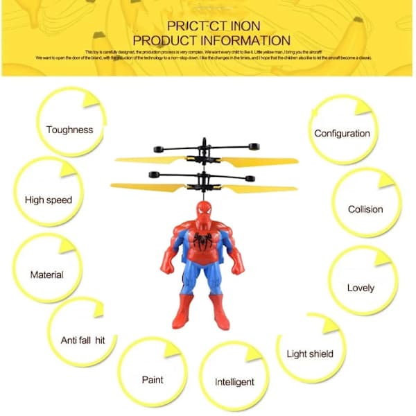 Spiderman Anime Figur Induktionsfly Hængende Flyvende S