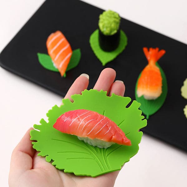1 sett silikonark Bento bolle kopp lunsj separator sushi ris B én størrelse