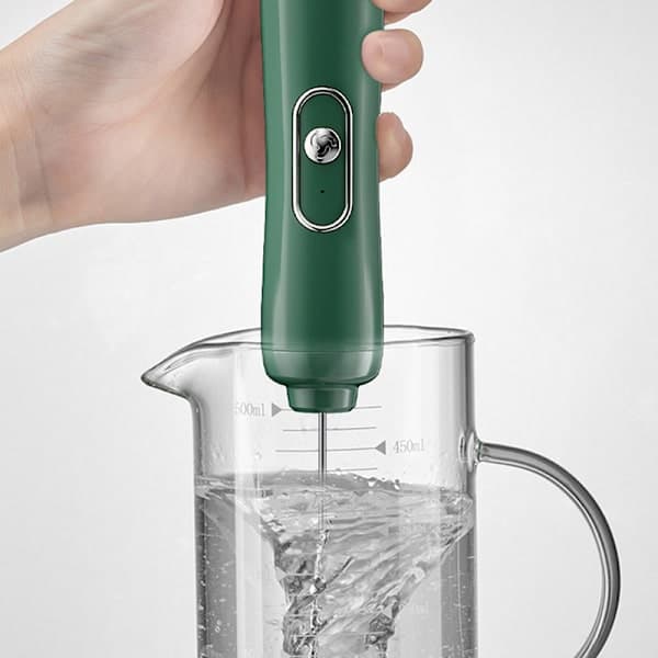 Elektrisk Mjölkskummare Handhållen Dryckesskummare Kaffemixer Äggvisp Vit onesize White