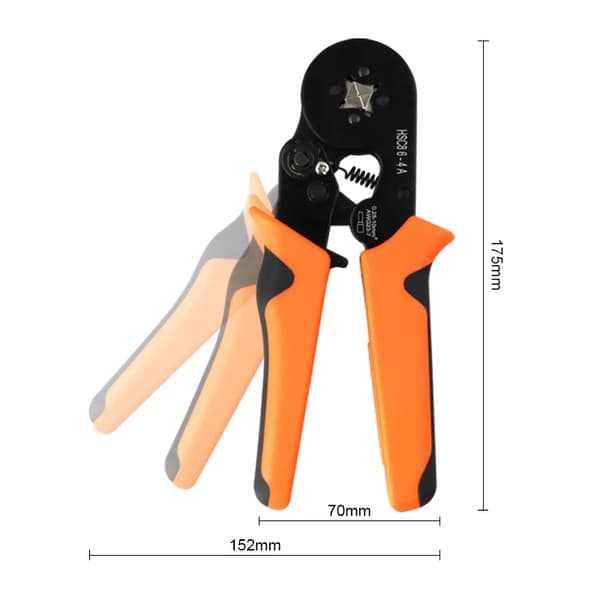 Automatisk kabelskotang 0,25-10 mm² med 1200 endehylstre 8 størrelser 621