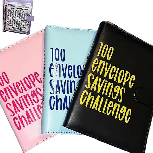 100 Kuvert Udfordring Mappe Sort one size