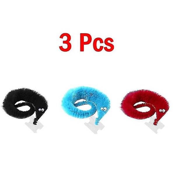 12/24-pack Twisty Worm Magiska Leksaker Partyfavörer Fuzzy Worm På En Snöre Jul Halloween Trollkarl Nya Konstiga Trickleksaker För Barn 24 pcs