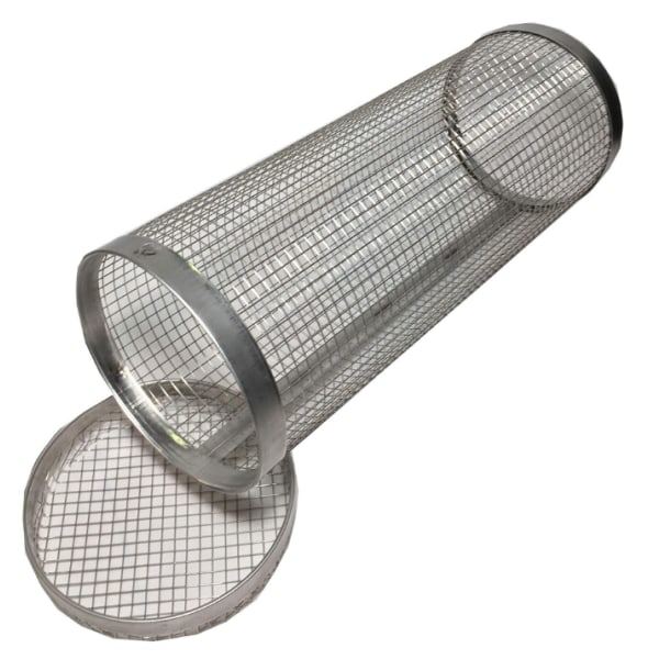 Rullende grillkurv i rustfritt stål 20CM 20CM