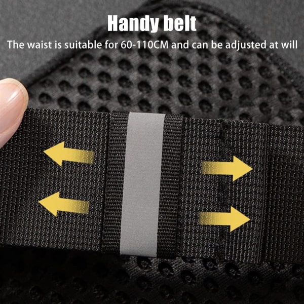 Crossbody-väska, Crossbody-väska Vattentät Herr- och Damvandring Utomhussporter (6,1\"x8,3\" L Svart)