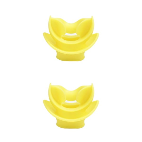 1/2/3/5 sukellusregulaattori ja snorkkeli suukappale keltainen 5.1x5cm 2 sarjaa Yellow 5.1x5cm 2Set