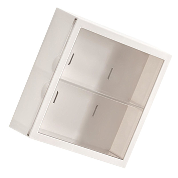 Vægmonteret udstillingsmontre Blind Box Figurer Display Case Håndværk Opbevaringsdisplay Stativ Støvfri Dukke Legetøjsopbevaringsboks White