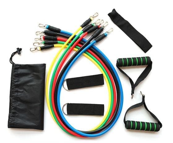Träningsband (5 justerbara gummiband) stretchband 5-pack