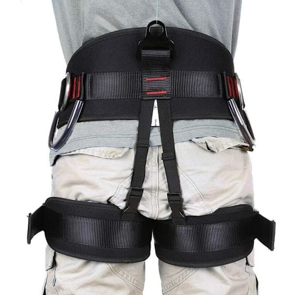 Siddesele til Rappelling, Klatring Faldsikring Rappelling Luftarbejde Halv Krops Lumbar Sele - 1 stk
