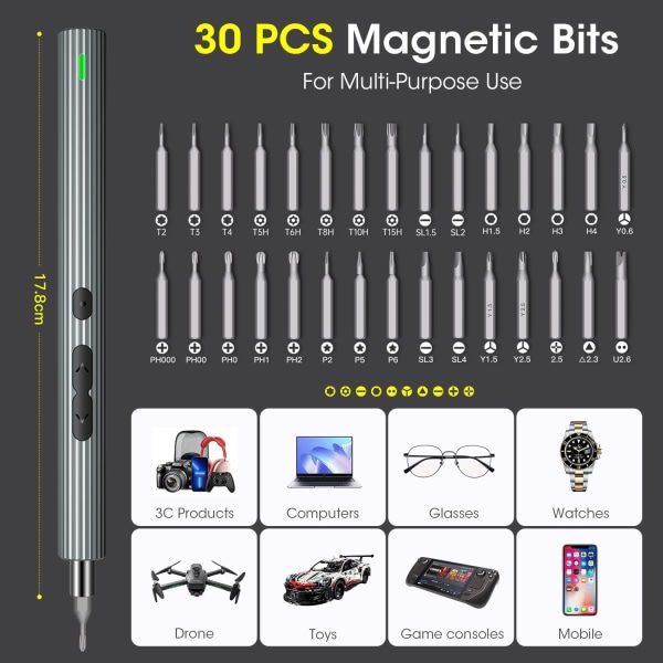 36 in 1 tarkkuussähköruuvimeisseli, langaton sähköruuvimeisseli