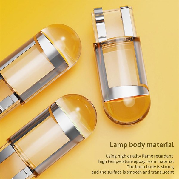 T10 501 LED-bilstrålkastare, felkodfria Canbus COB Xenon W5w-positionsljus white light