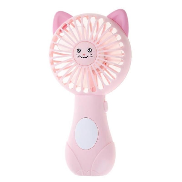 Söta tecknade djurfläktar med mjuka skumblad, batteridriven för studenter Panda Kattunge Mini Kitten