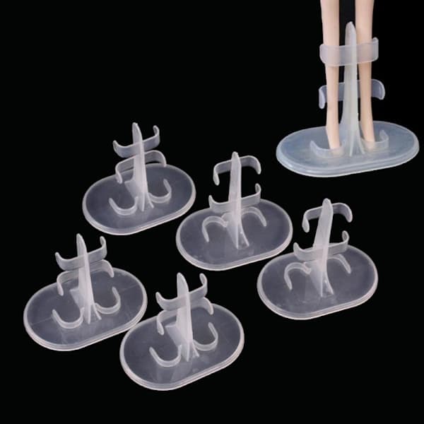 5 stk. 17CM 1/6 Dukke Tilbehør Stand Display Holder Su 5 stk. one size