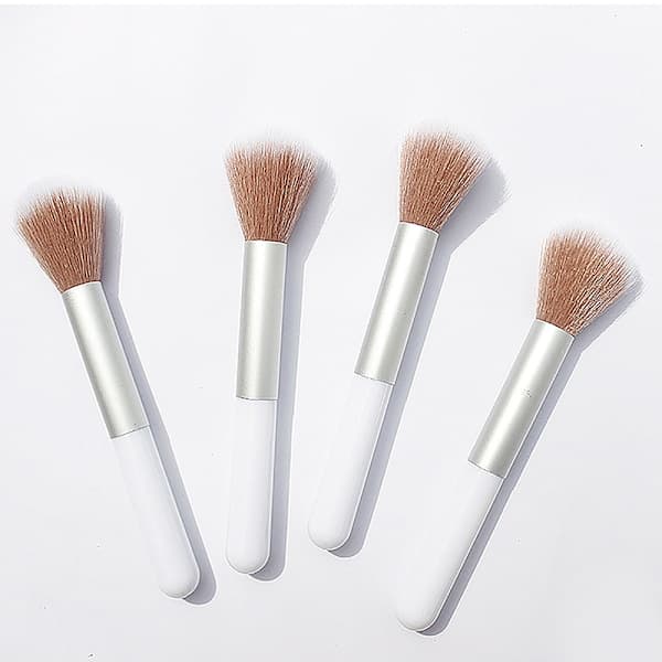 Professionell Puder Rouge Borste Foundation Borste Stor Mak Vit one size