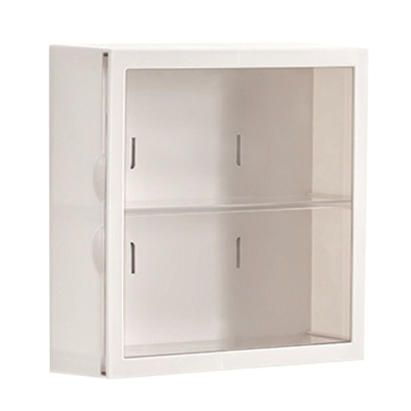 Vægmonteret udstillingsmontre Blind Box Figurer Display Case Håndværk Opbevaringsdisplay Stativ Støvfri Dukke Legetøjsopbevaringsboks White