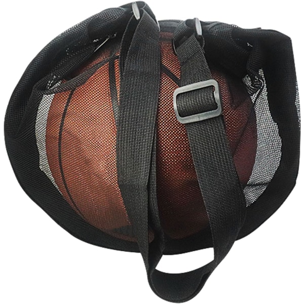 Nylon Mesh Ball Bag med bekväm axelrem Bärbar Sport Ball Bag (Endast väska ingår, 1 st)