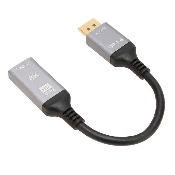 8K 48Gbps HDR 3D DisplayPort 1.4 till HDMI 2.1 Kabel - AV Adapterkabel för Laptop PC TV Projektor