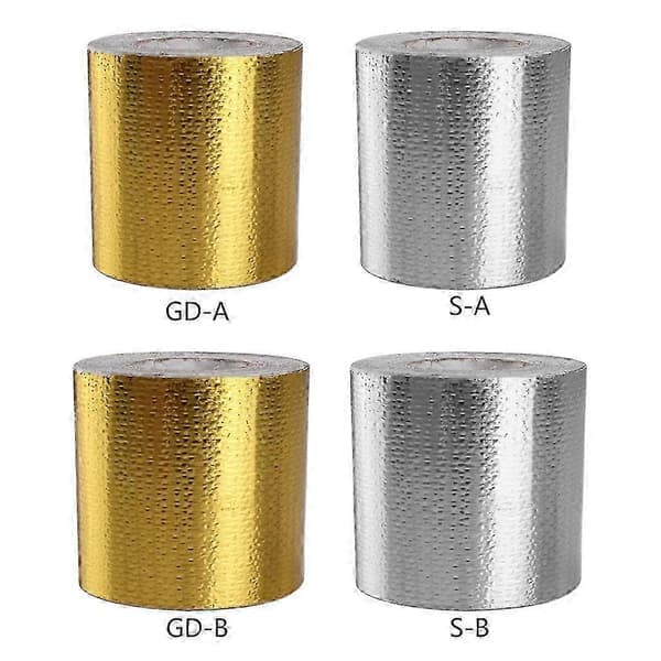 Selvklæbende varmebestandig tape termisk barrierefolietape til bildele Sølv 5m*5cm Sølv 5m*5cm Silver