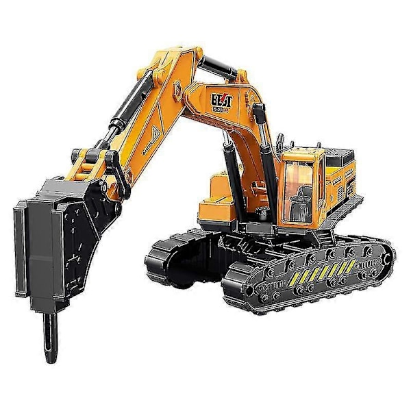 Lekegravemaskin for barn med tralle og grip drilling rig