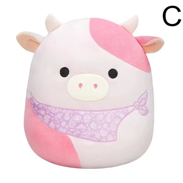 20 cm Squishmallows lasten pehmolelut sininen vihreä vaaleanpunainen lehmä pehmeät pehmolelut Pink Cow