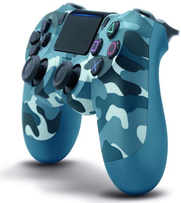Trådløs controller dobbelt vibrationsspil joystick controller til PS4 Controller/Slim/Pro, kompatibel med PS4-konsol camouflageblå Camouflage Blue