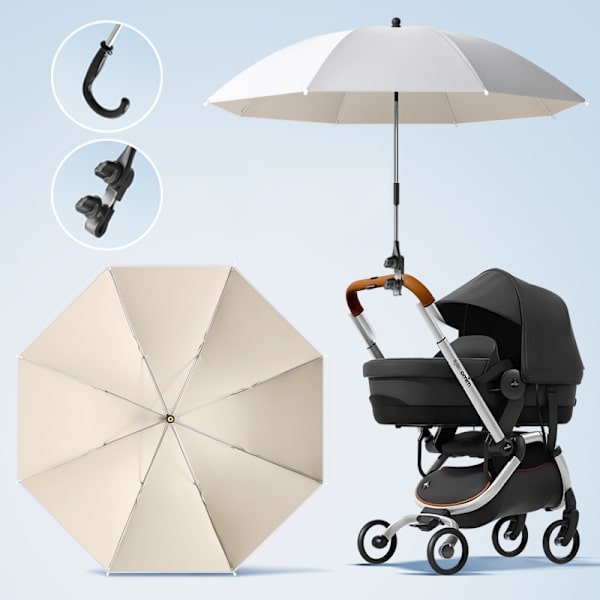 Barnvagnsparasoll Beige Beige