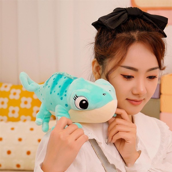 Chameleon Plushie Toy, 30cm Realistic Chameleon Stuffed Animal Toy Soft Plushie Toy Pillow  Halloween Christmas Gifts For Kids Adult