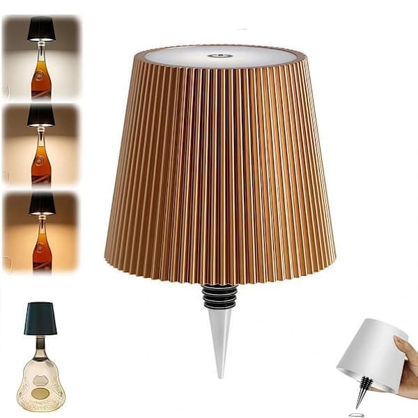 3 värin langaton pullolamppu, kannettava LED-pullolamppu tulpalla, sopii kaikkiin pulloihin, baariin, ravintolaan, kulta