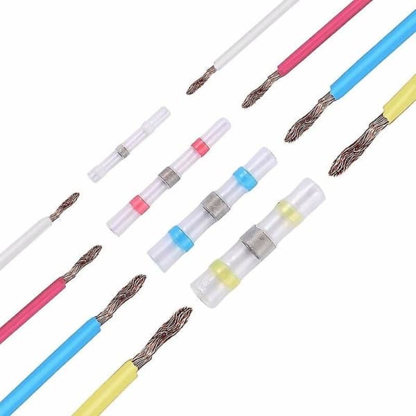 500 st Elektriska Kabelskor Lödda Krympslang, Krympslang Lödda Stötfog Isolerade Elektriska Kontakter
