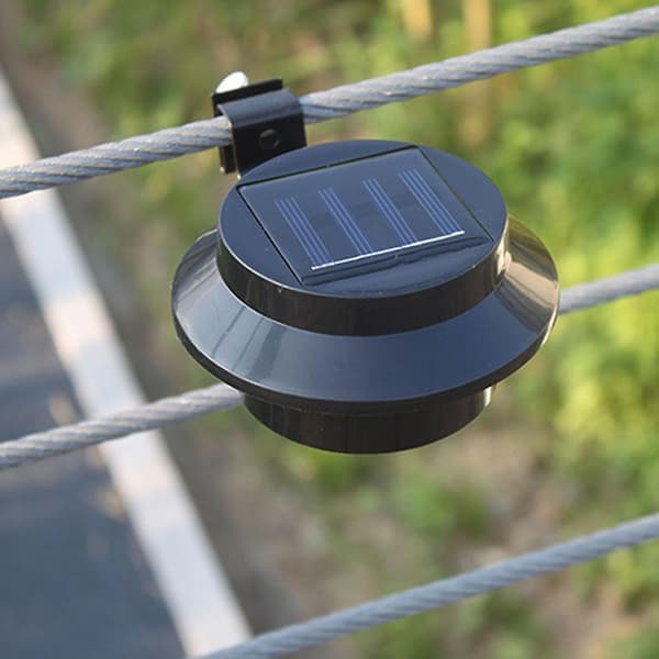 Vandtæt Udendørs 3-LED Solar Landskab Have Natlys med Holder