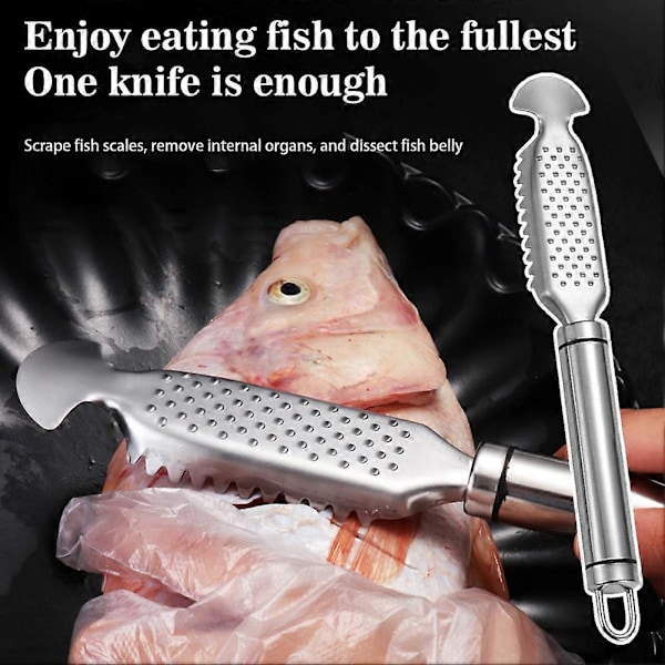 Fiskfjällsskärare Utan Söl Bärbar Fiskfjällsborste för Kockar och Hemma Kockar 2pcs