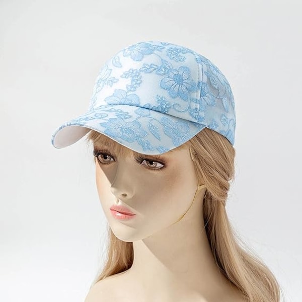 Muodi Naiset Miehet Urheilu Pitsi Rakkaus Painettu Hengittävä Ranta Baseball-lippis Hip Hop Hat Aurinkohattu Harjoitushattu Light Blue
