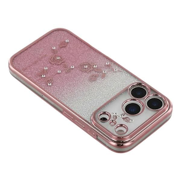 Kompatibel med iPhone 17 Pro Skal Blomma TPU Flexibelt Gradient Telefonskal-lingling} Rosa guld Roséguld