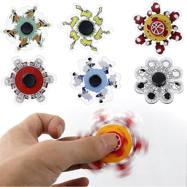 Fidget Spinner Anime Springande Fingertoppsgyro Stressreducerande Fidget Hand Spinner Fokusleksak Sasuke