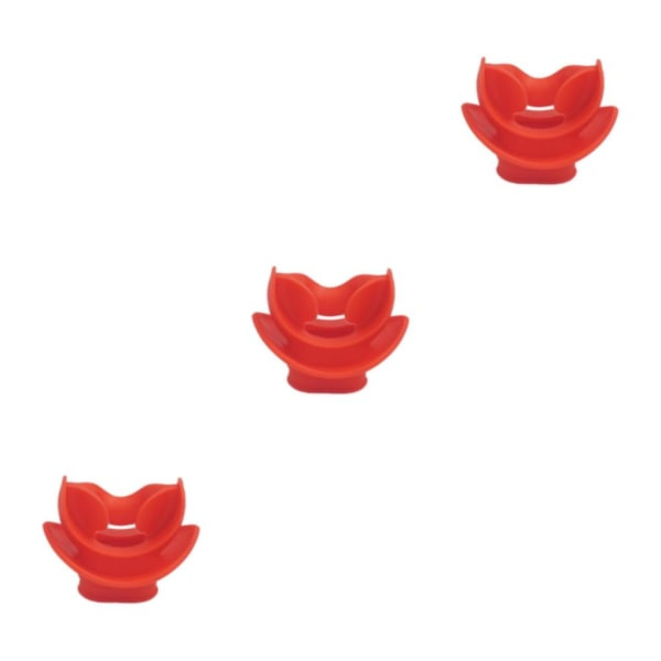 1/2/3/5 sukellusregulaattori ja snorkkeli suukappale punainen 5.1x5cm 3 sarjaa Red 5.1x5cm 3Set