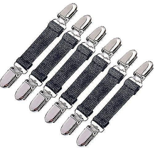 6-pack Vinterhandskklämmor Elastiska Handskklämmor i Rostfritt Stål