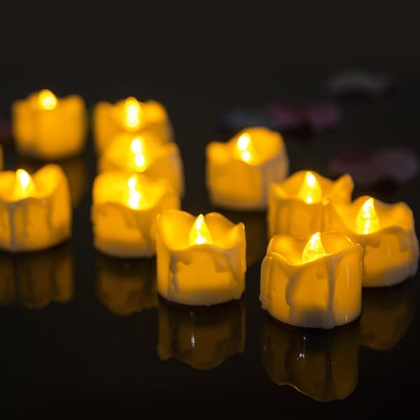 Tears Elektroniset kynttilät 12 Leikkikynttilää Joulu Halloween Kiitos
