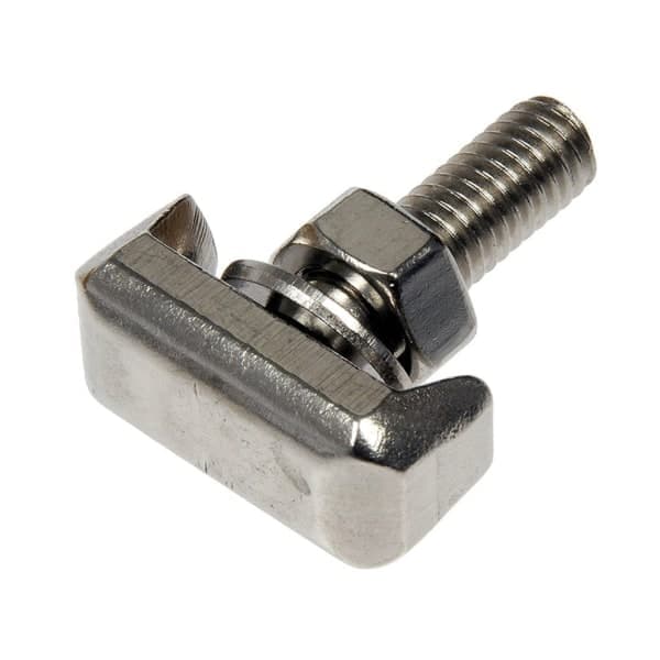2-pakning 19116852 rustfritt stål bilbatteri terminal T-bolt batterikabel strammer M6 bolt erstatning Holdbar SQBB