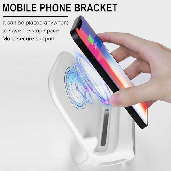 15w trådløs lader  Bærbar mini stol trådløs lader for alle mobiltelefoner Trådløs ladestol Mobiltelefon trådløs lader