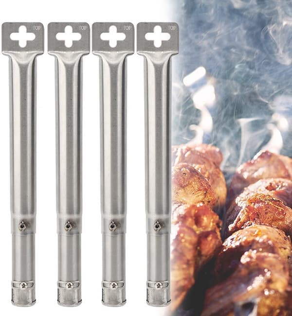 4 stk. universelle lige grillrør grillrørbrænder grilldele XH00119